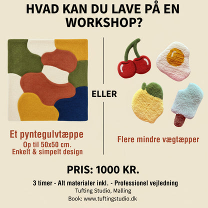 Tufting Workshop Malling (Aarhus) - Lav dit eget tæppe på 3 timer