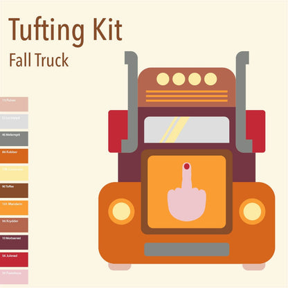 Håndtuftet ikoniske Truckzy tæpper - Vælg dine egne farver